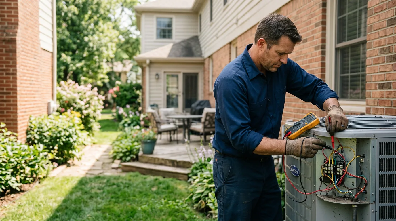 HVAC technician working near Excelsior Springs, MO